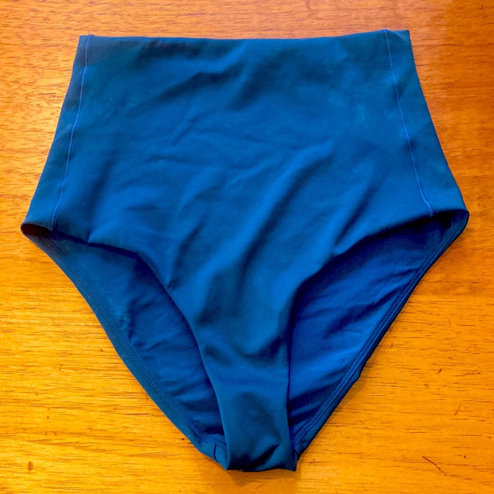 Left in Friday Hi Tide Bottoms - Deep End (Teal) - Small